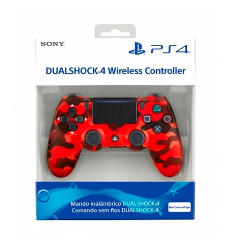 JOYSTICK PS4 DUALSHOCK 4- ROJO CAMUFLADO GENERICO