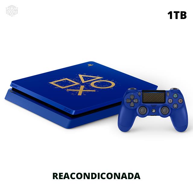 PLAYSTATION 4 SLIM 1TB AZUL EDICION LIMITADA - REACONDICIONADA