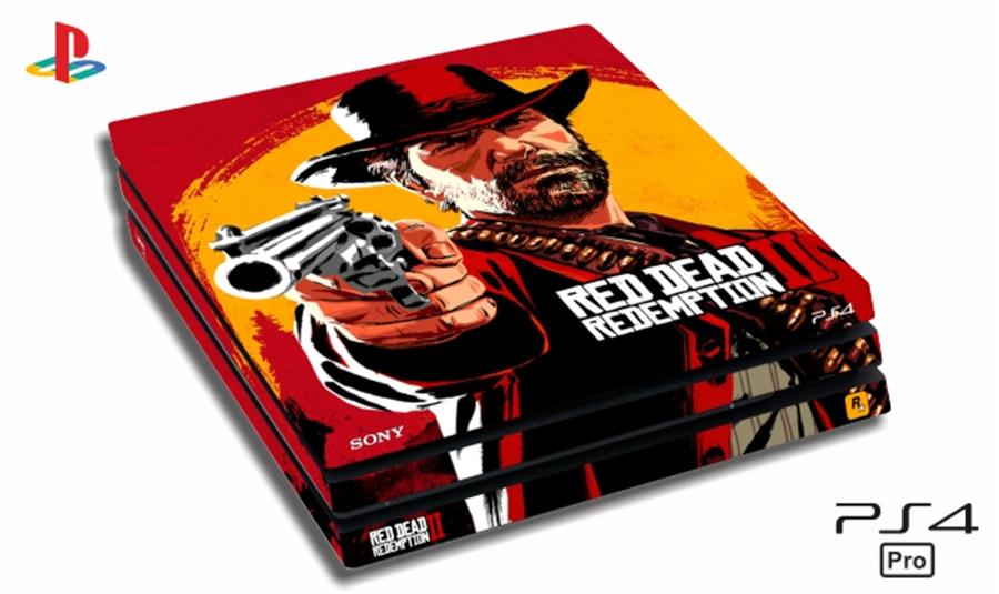 SKIN PARA CONSOLA PS4 PRO - RED DEAD 2