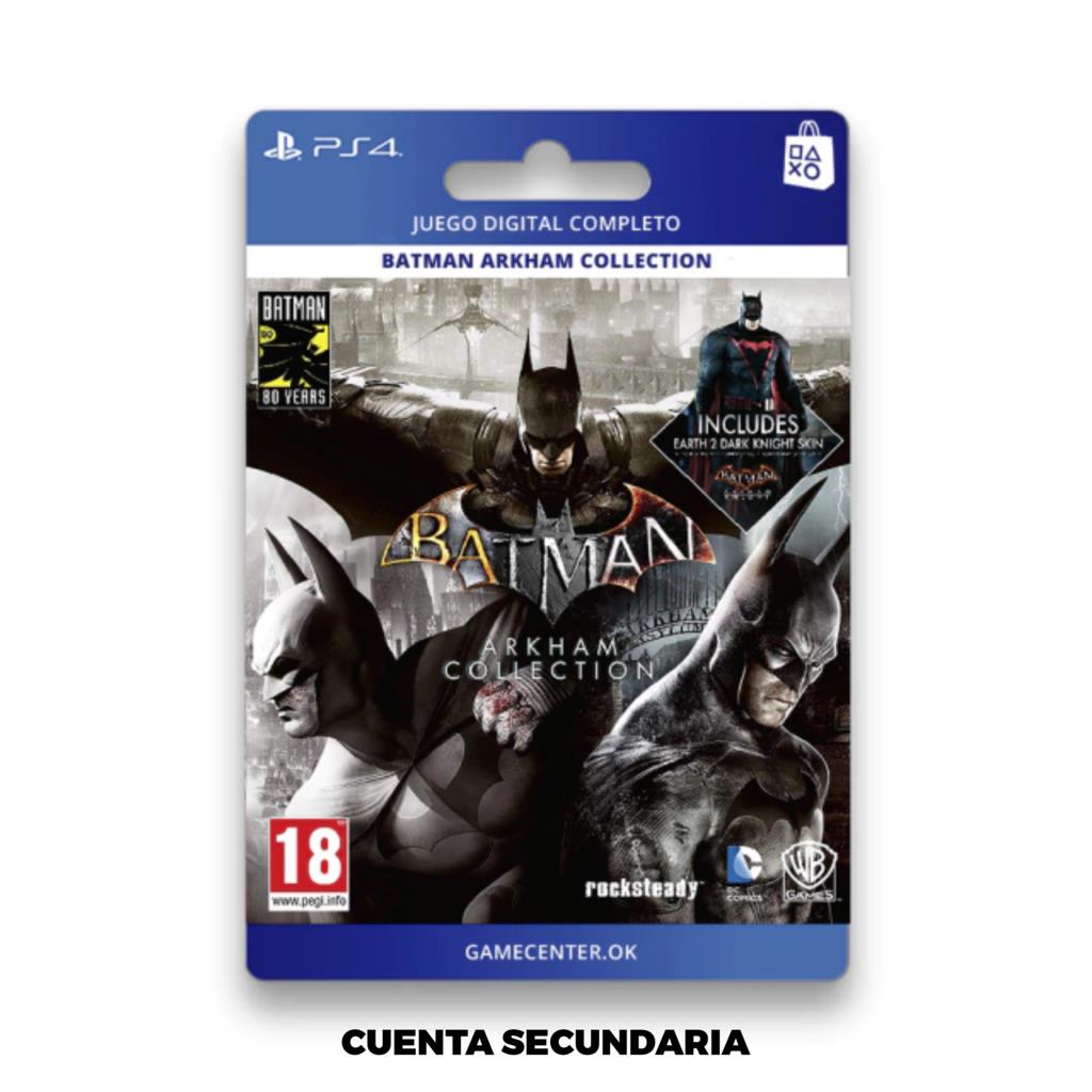 BATMAN ARKHAM COLLECTION - PS4 CUENTA SECUNDARIA