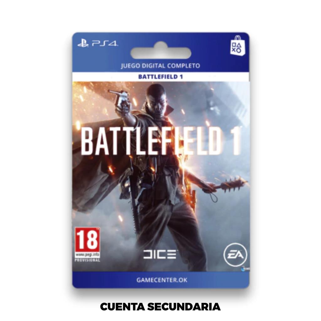 BATTLEFIELD 1 - PS4 CUENTA SECUNDARIA