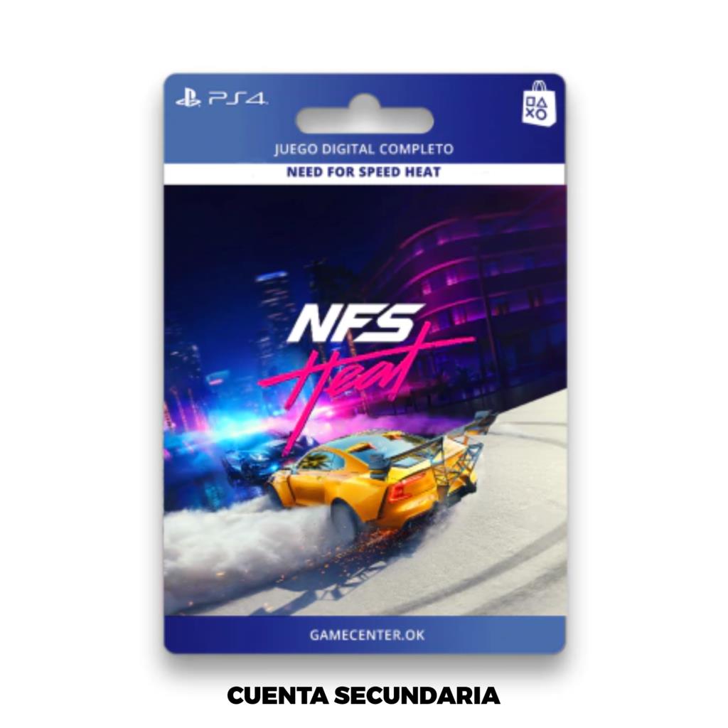 NEED FOR SPEED HEAT - PS4 CUENTA SECUNDARIA