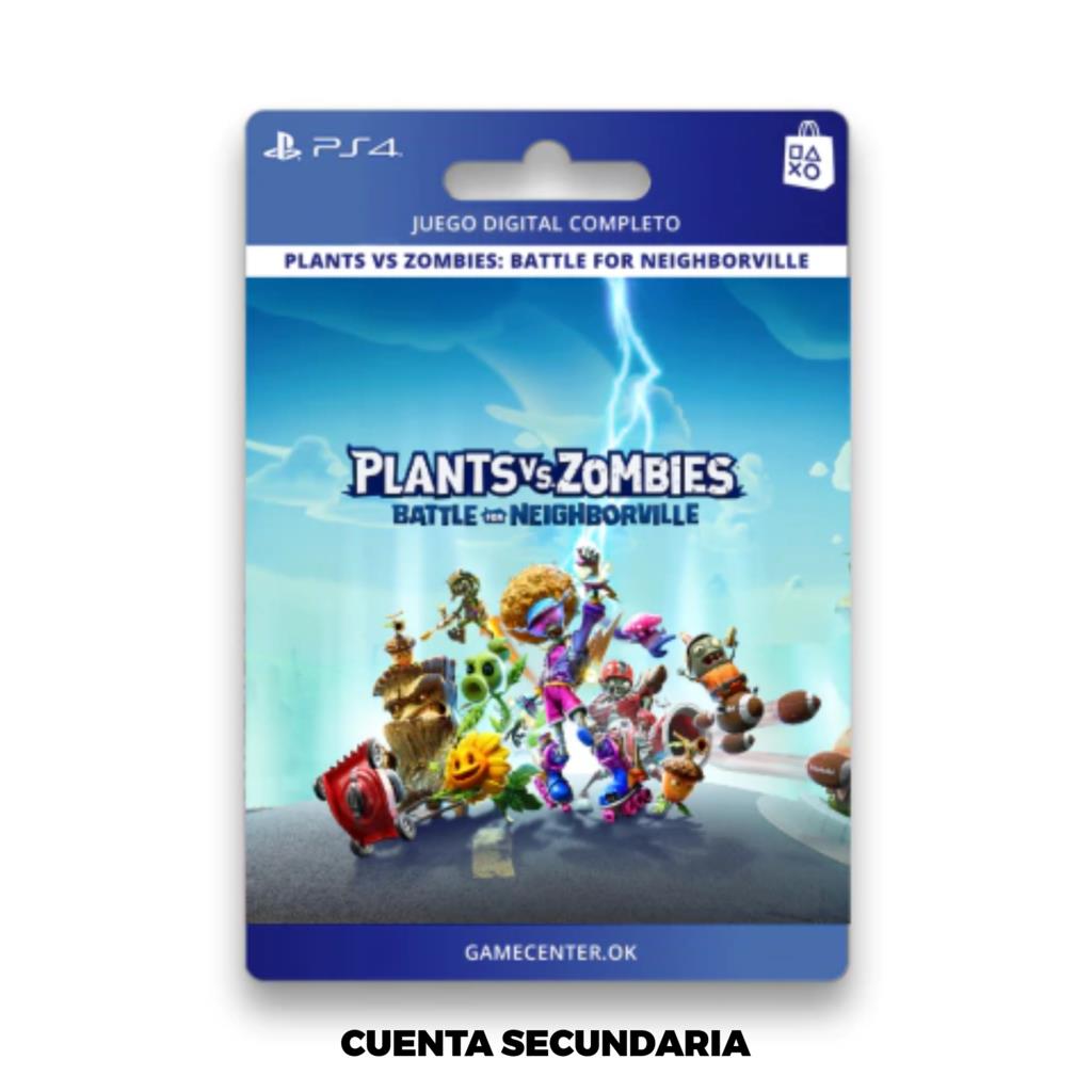 PLANTS VS ZOMBIES: BATTLE FOR NEIGHBORVILLE - PS4 CUENTA SECUNDARIA