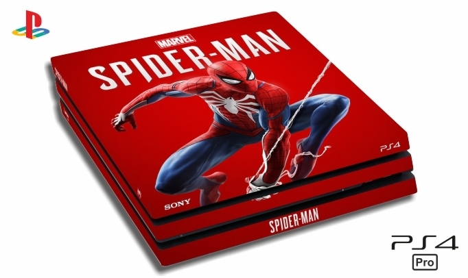 SKIN PARA CONSOLA PS4 PRO - SPIDERMAN