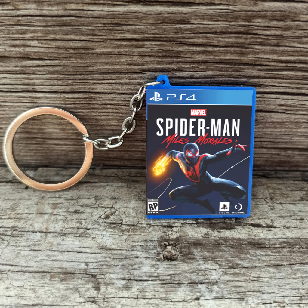 LLAVEROS DE MINI JUEGOS DE PS4 - SPIDERMAN MILES MORALES