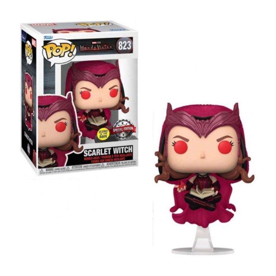 FUNKO POP! MARVEL WANDA VISION SCARLET WITCH 823 Special Edition GITD