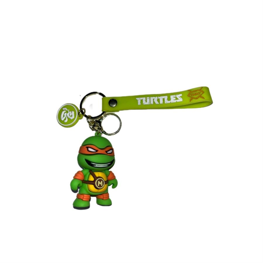 LLAVERO DE GOMA TORTUGAS NINJAS - MICHELANGELO