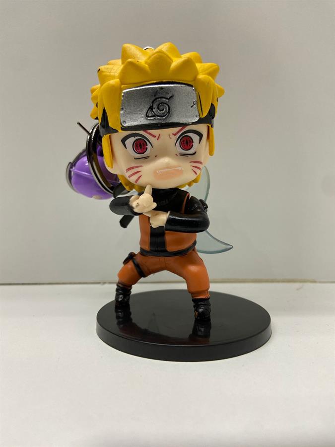 LLAVERO DE MINI FIGURA 10 CM NARUTO - NARUTO OJOS DE KURAMA