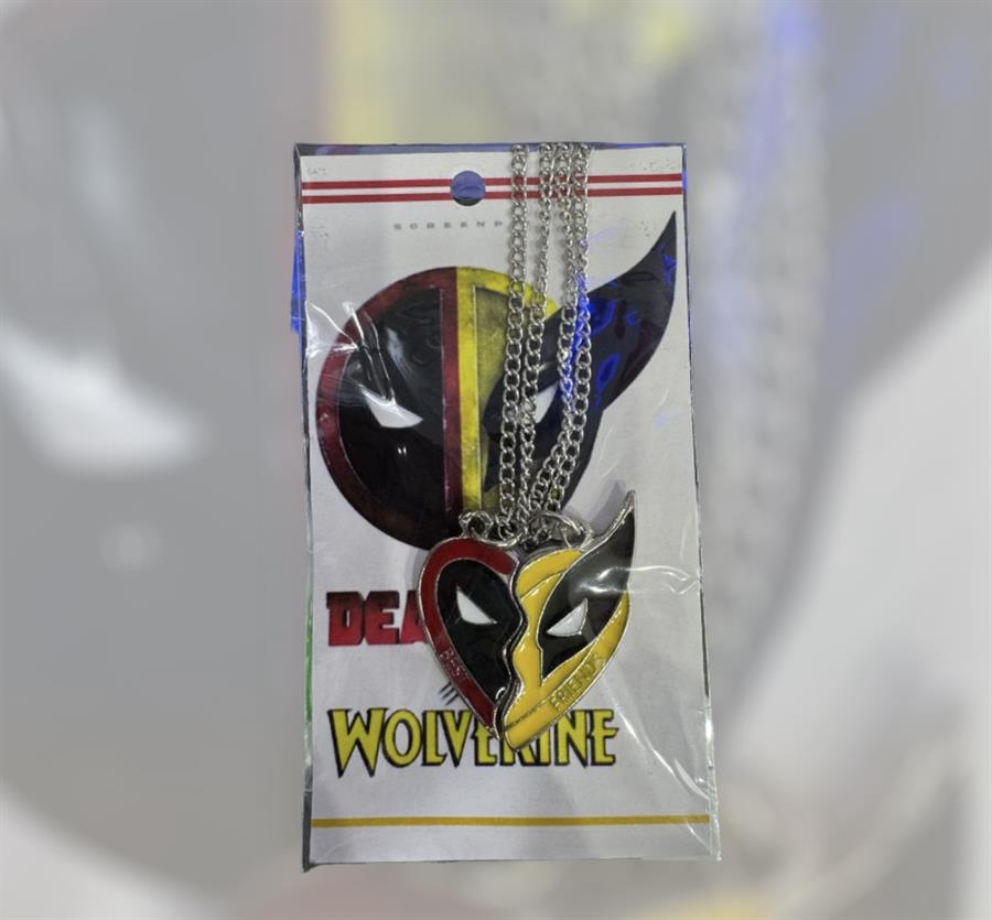 COLLAR DEADPOOL  Y WOLVERINE METAL