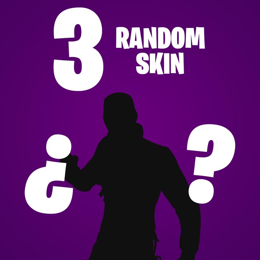 3 RANDOM SKIN FORTNITE - CÓDIGO CANJEABLE