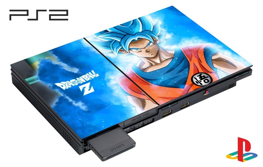 SKIN PARA CONSOLA PS2 - DRAGON BALL GOKU