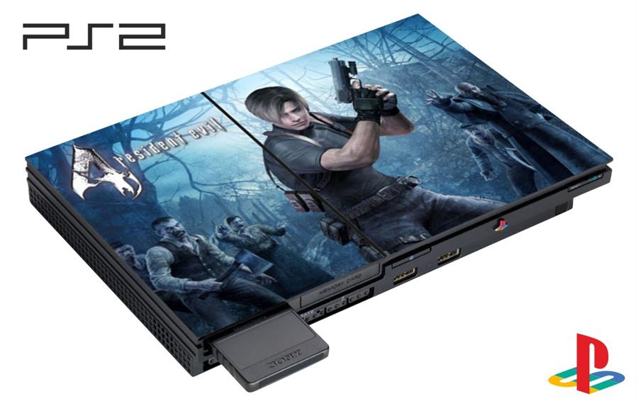 SKIN PARA CONSOLA PS2 - RESIDENT EVIL 4