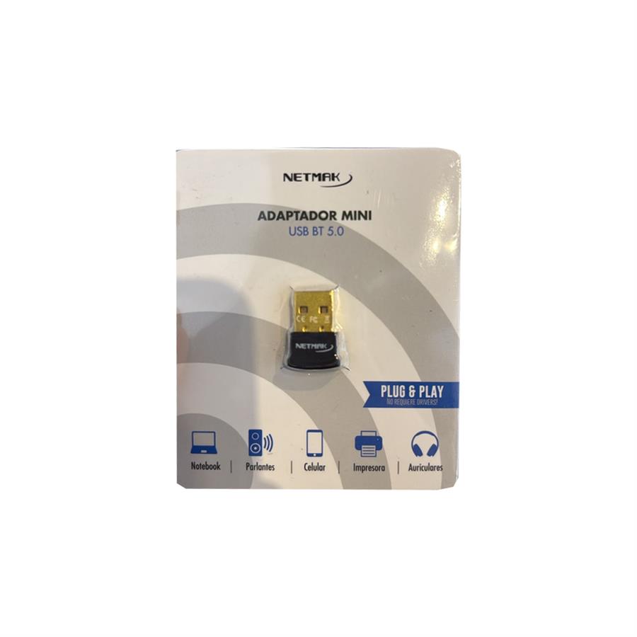 ADAPTADOR MINI USB BLUETOOTH 5.0 - NETMAK