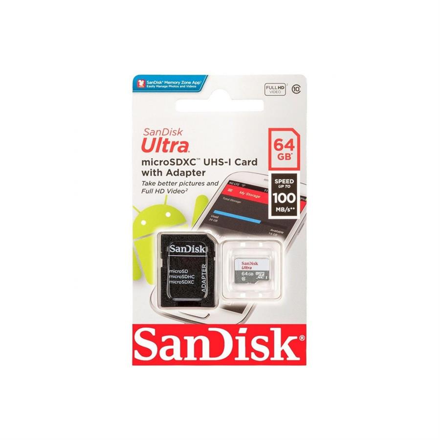 MEMORIA MICRO SD 64GB SANDISK ULTRA