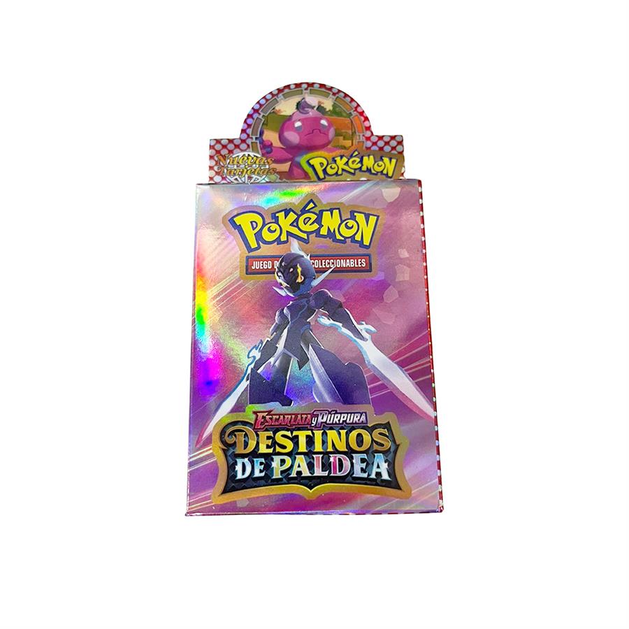 CAJA DE CARTAS POKÉMON ESCARLATA Y PÚRPURA DESTINOS DE PALDEA