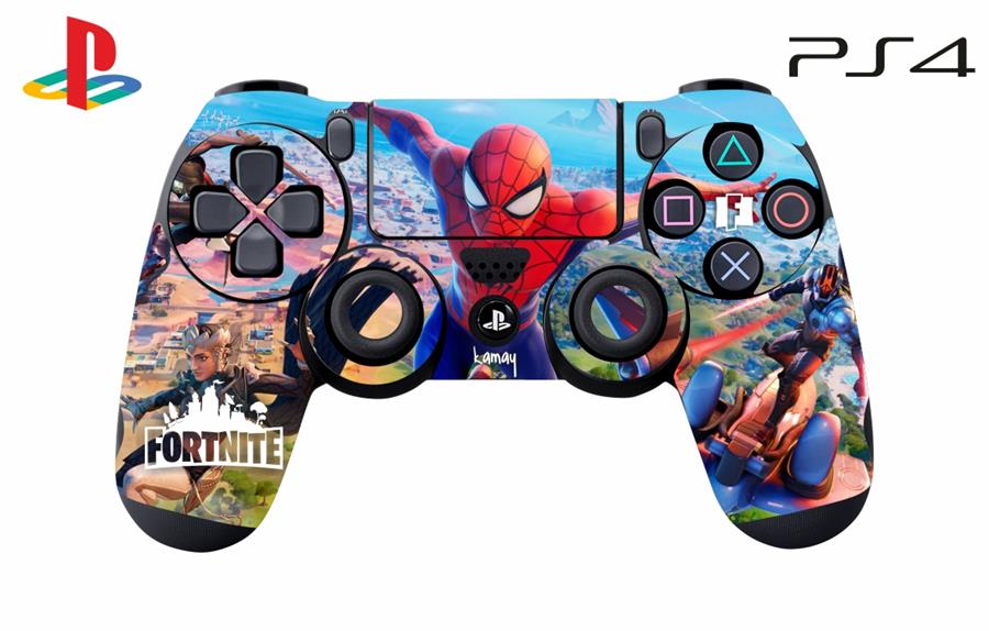 SKIN PARA JOYSTICK PS4 - FORTNITE SPIDERMAN