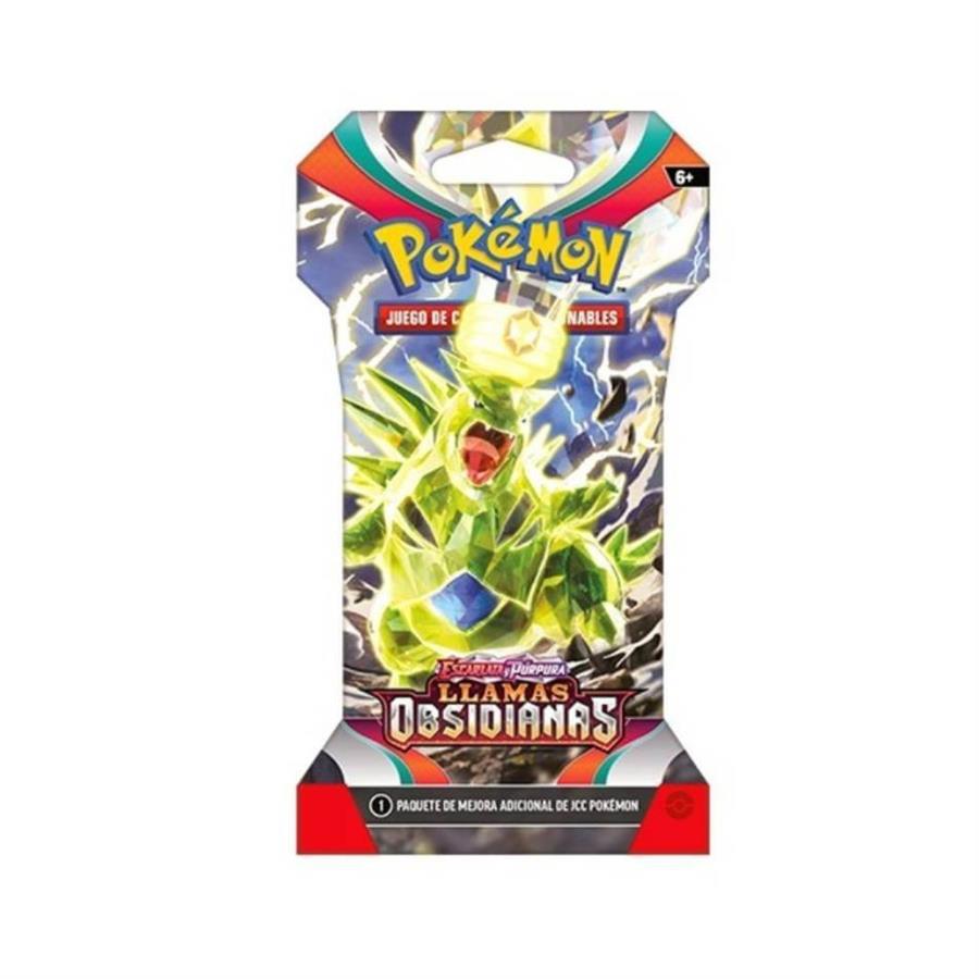 PACK DE CARTAS DE POKEMON LLAMAS OBSIDIANAS - ESCARLATA Y PURPURA (INCLUYE PACK MEJORA) INGLES