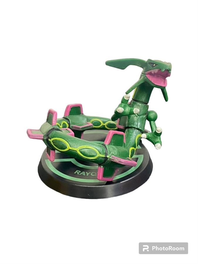 MINI FIGURA POKEMON DE 8 CM CON BASE - RAYQUAZA